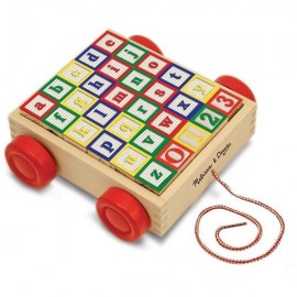 ABC 123 CARRO CON BLOQUES DE MADERA - MELISSA & DOUG - ABC 123 WOODEN  BLOCKS CAR-JuguetesEstrella-JUEGOS DE ENSAMBLE Y CONSTRUC