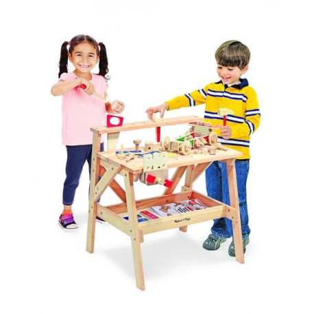 BANCO DE TRABAJO - MELISSA & DOUG - WOODEN PROJECT WORKBENCH-JuguetesEstrella-JUEGOS DE ENSAMBLE Y CONSTRUCCI