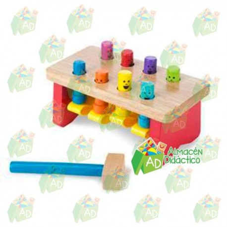 BANCO DE TRABAJO PARA MARTILLAR - MELISSA & DOUG -  DELUXE POUNDING BENCH-JuguetesEstrella-JUEGOS DE ENSAMBLE Y CONSTRUCCI