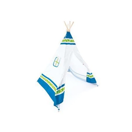 TIENDA TIPI  (AZUL)  - HAPE  - TEEPEE TENT  (BLUE)-JuguetesEstrella-JUEGOS DE JARDINERÍA Y PLAYA