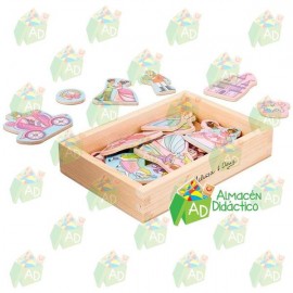 IMANES DE MADERA DE PRINCESAS - MELISSA & DOUG - PRINCESS MAGNETS-JuguetesEstrella-JUEGOS DE ENSAMBLE Y CONSTRUCCI