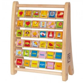 ÁBACO DEL ALFABETO - HAPE  - ALPHABET ABACUS-JuguetesEstrella-LECTOESCRITURA