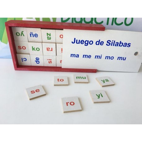 JUEGO DE SILABAS SIMPLES-JuguetesEstrella-MEMORAMAS, LOTERÍAS Y DOMINOS