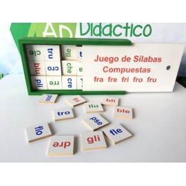 JUEGO DE SILABAS COMPUESTAS-JuguetesEstrella-MEMORAMAS, LOTERÍAS Y DOMINOS