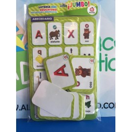 LOTERIA ABC JUMBO MAYUSCULAS Y MINUSCULAS-JuguetesEstrella-MEMORAMAS, LOTERÍAS Y DOMINOS