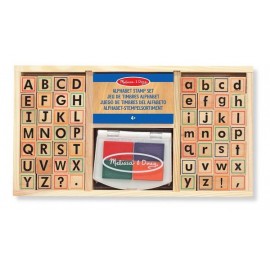 SELLOS DE ALFABETO - MELISSA & DOUG - ALPHABET STAMPS-JuguetesEstrella-MATERIAL PARA DOCENTES