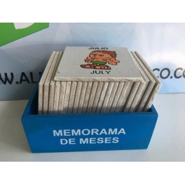 MEMORAMA DE MESES-JuguetesEstrella-MEMORAMAS, LOTERÍAS Y DOMINOS