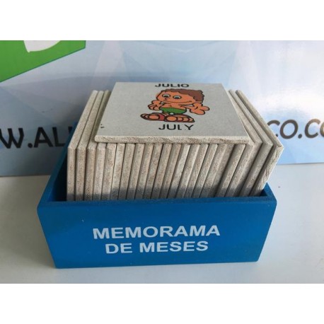 MEMORAMA DE MESES-JuguetesEstrella-MEMORAMAS, LOTERÍAS Y DOMINOS