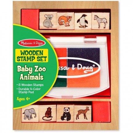 SELLOS DE ANIMALES BEBES DEL ZOLOGICO -MELISSA & DOUG - BABY ZOO ANIMALS-JuguetesEstrella-MATERIAL PARA DOCENTES