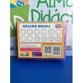 SELLOS RELOJ 12 PZAS-JuguetesEstrella-MATERIAL PARA DOCENTES