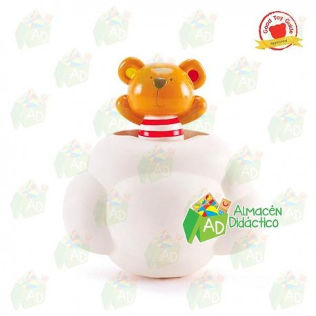 OSITO PARA LA DUCHA QUE SE ESCONDE Y APARECE - HAPE - POP UP TEDDY SHOWER BUDDYS-JuguetesEstrella-BEBÉS 0-18 MESES