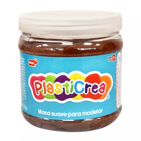 PLASTICREA CAFE 1 KG-JuguetesEstrella-ARTÍCULOS DE ARTE Y MANUALIDADE