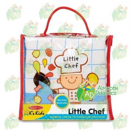 LIBRO DE TELA LITTLE CHEF - MELISSA & DOUG - LITTLE CHEF-JuguetesEstrella-BEBÉS 0-18 MESES